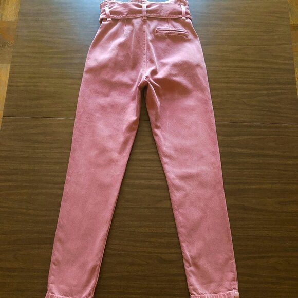 Sezane Austin Trouser Jeans Pink Rosewood FR32 US0 - Picture 3 of 6